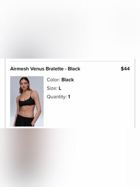 ALO Yoga Airmesh Venus Bralette - Black